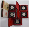 Image 1 : Group Lot of 5x 1970 Cased Canada Dollars in Original Cases issued by the Mint