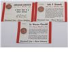 Image 1 : Abraham Lincoln, John F. Kennedy and Sir Winston Churchill Honour Medallions with cards