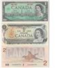 Image 1 : Group Lot; 1967 Canada $1, 1973 $1 and 1986 $2 Uncirculated Notes.