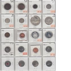 Group Lot of 20 x Various Canadian Coinage, oldest date is 1904