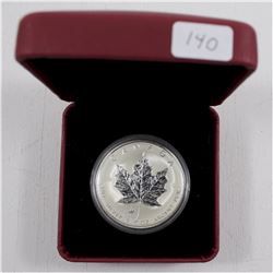 1998 Royal Canadian Mounted Police Privy Mark 1oz. Silver $5 Maple Leaf issued by the Royal Canadian