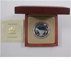 2004 Canada $20 Aurora Borealis (Nothern Lights) Hologram Coin issued by the RCM