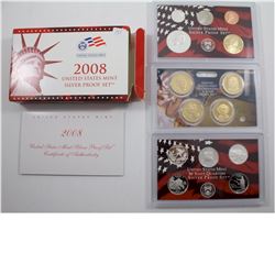 2008 United States Mint Silver Proof Set.