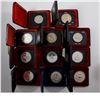 Image 1 : Estate Lot of 11x Canada Cased Dollars From the Years 1970 to 1979.