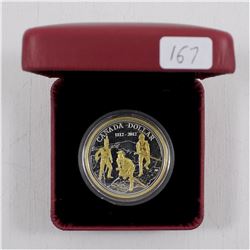 2012 Canada Gold Plated Proof Silver Dollar commemorating War of 1812 (no tax)