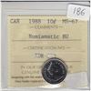 Image 1 : 1988 Canada 10-cent ICCS Certified MS-67 Numismatic BU.