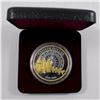 Image 1 : 2013 Canada Gold Plated Proof Silver Dollar - 100th Anniversary of Canadian Arctic Expedition (no ta