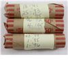 Image 1 : Estate Lot of 3x Canada Unsearched 1-cent Rolls From 1991-1996. Each Roll Has a Variety of Years in 