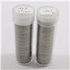 Image 1 : Estate Lot of 2x Canada 5-cent Tube Rolls From the Years 1964 & 1967.