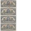 Image 1 : Group lot of 4 x 1937 $20 notes