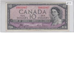 1954 Devil's Face $10 note