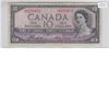 Image 1 : 1954 Devil's Face $10 featuring a protrait of young queen Elizabeth