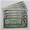 Image 1 : Group lot of 12 x $1.00 notes from 1967 with 12 different prefix's
