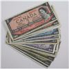 Image 1 : $143 face value in banknotes from 1954.  Included are $2, $5, $10, and $20