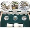 Image 1 : 2013-2014 $10 .9999 Silver Ducks of Canada 3-coin deluxe box set with Duck Caller issued by the Mint