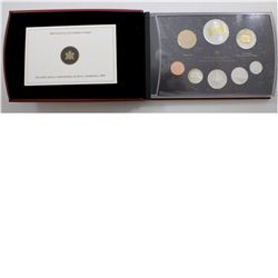 2005 Canada Proof Double Dollar Set with Gilded Silver Dollar.
