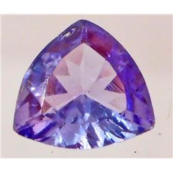 0.62 CT TRILLION CUT PURPLE BLUE TANZANITE