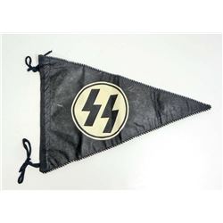 GERMAN NAZI ALLGEMEINE SS RUNIC SHULTZ STAFFEL STAFF CAR PENNANT