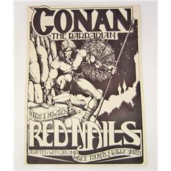 RARE 1936 CONAN THE BARBARIAN COMIC ADVERTISING POSTER