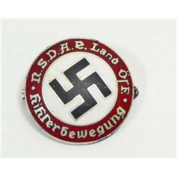 GERMAN NAZI AUSTRIAN NSDAP POLITICAL SWASTIKA PARTY BADGE