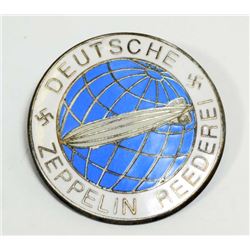 GERMAN NAZI DEUTSCHE ZEPPELIN REEDEREI AIR SHIP BADGE