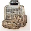 Image 2 : VINTAGE CATERPILLAR TRACTOR WATCH FOB W/ LEATHER STRAP