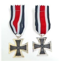 LOT OF 2 GERMAN NAZI 2ND CLASS IRON CROSSES