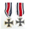 Image 1 : LOT OF 2 GERMAN NAZI 2ND CLASS IRON CROSSES