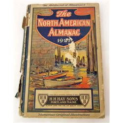 1926 "THE NORTH AMERICAN ALMANAC" HARDCOVER BOOK