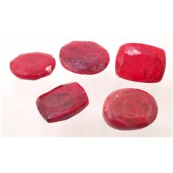 LOT OF 104.5 CTS OF PIGEON BLOOD RED RUBIES