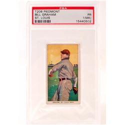 1909-11 T206 PIEDMONT BILL GRAHAM BASEBALL CARD - PSA PR1