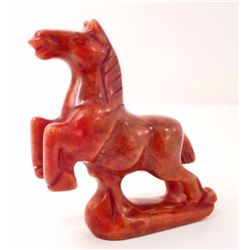 HAND CARVED FINE JADE HORSE STATUE