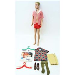 1963 KEN DOLL IN ORIG. CLOTHING W/ ACCESSORIES