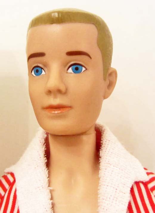 1961 BLONDE PAINTED HAIR KEN BARBIE DOLL W/ ORIG BOX