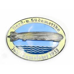 GERMAN NAZI GRAF ZEPPELIN AIR SHIP BADGE