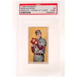 1909-11 T206 PIEDMONT BOB RHODES BASEBALL CARD - PSA PR1