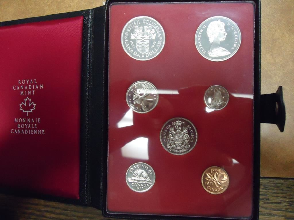 1971 CANADA DOUBLE DOLLAR PROOF SET ORIGINAL ROYAL CANADIAN MINT PACKAGING