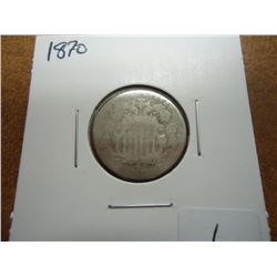 1870 SHIELD NICKEL