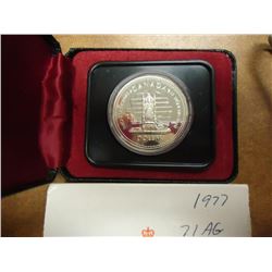 1977 CANADA SILVER JUBILEE SILVER DOLLAR PROOF .3750 OZ. ASW, ORIGINAL ROYAL CANADIAN MINT PACKAGING
