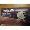 Image 2 : 1994 MARSHALL ISLANDS $5 COMMEMORATIVE COIN 1ST MEN ON THE MOON, 25TH ANNIVERSARY