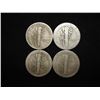 Image 2 : 4 ASSORTED TEEN'S MERCURY DIMES