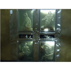 4 GOLD FOIL BASEBALL CARDS ORLANDO CEPEDA, TY COBB, MICKEY COCHRANE AND EDDIE COLLINS