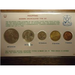 PHILIPINNES MODERN UNC TYPE SET