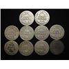 Image 2 : 10 ASSORTED BARBER DIMES