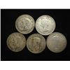Image 2 : 5 ASSORTED CANADA SILVER 25 CENTS