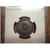 Image 2 : 1943 (B) INDIA 1/2 RUPEE DOT MINT MARK NGC AU55