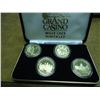 Image 1 : SET OF 4 GRAND CASINO COLLECTOR COINS GOLD PLATED SPLIT ROCK LIGHTHOUSE, PIPESTONE NATIONAL MONUMENT