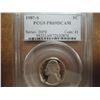 Image 1 : 1987-S JEFFERSON NICKEL PCGS PR69 DCAM