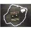 Image 1 : FRESH WATER PEARL NECKLACE & EARRING SET NECKLACE IS 16" 8-9MM AND EARRINGS ARE 8-9MM. RETIAL IS $22