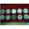 Image 2 : 1969 REPUBLIC OF TUNISIA 10 COIN SILVER PF SET ORIGINAL MINT PACKAGING
